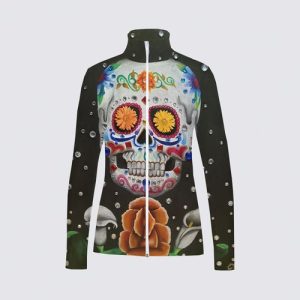 Sugar Skull Catherine Full-zip Active top